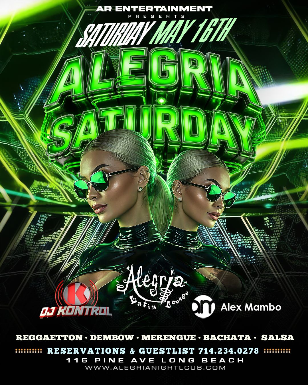 SATURDAY | Guestlist Free before 10pm  Alegria Nightclub | Long Beach's #1  Latin Nightclub
